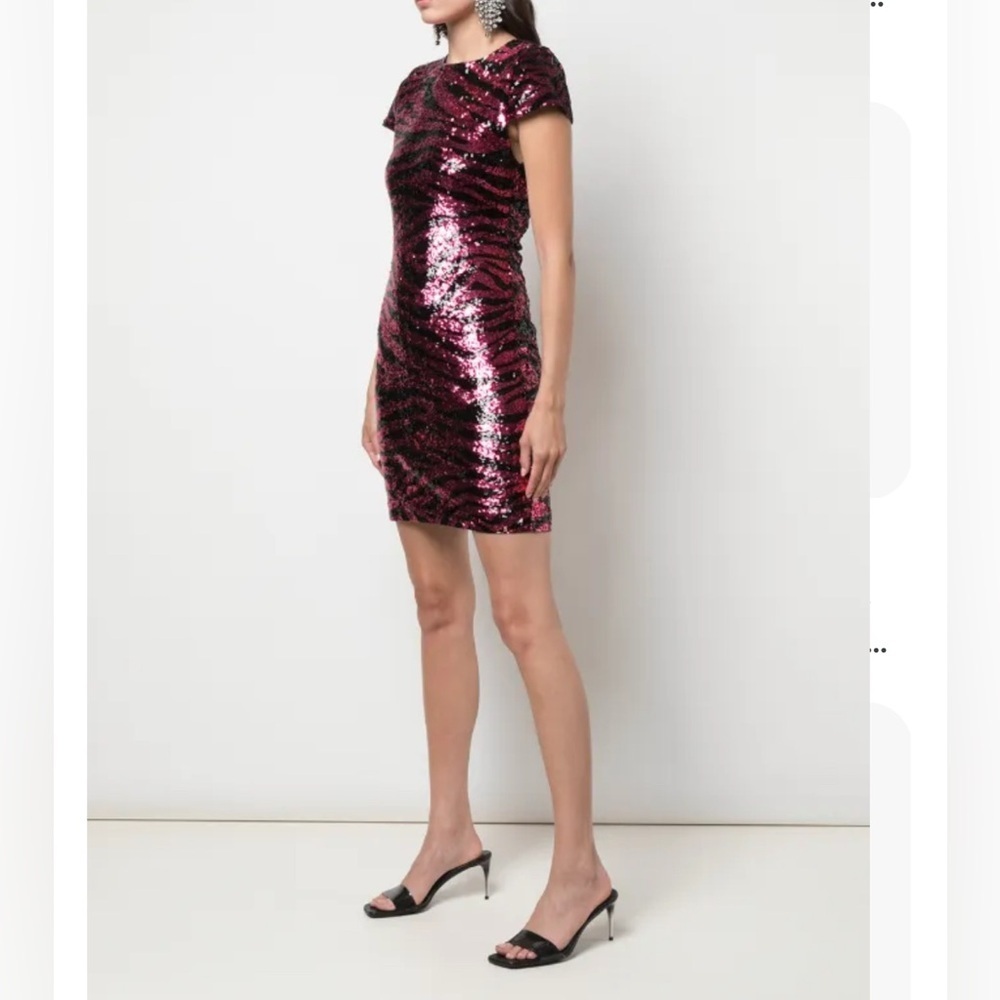 Alice + Olivia Nat Sequined Mini Dress